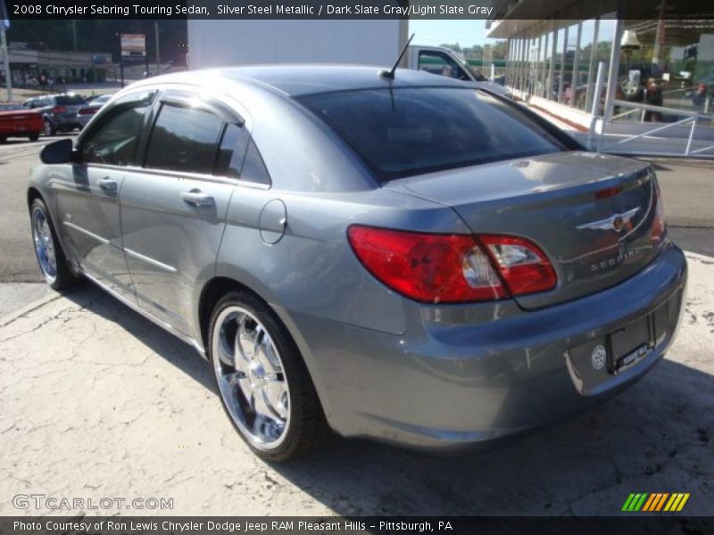 Silver Steel Metallic / Dark Slate Gray/Light Slate Gray 2008 Chrysler Sebring Touring Sedan