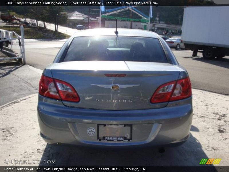 Silver Steel Metallic / Dark Slate Gray/Light Slate Gray 2008 Chrysler Sebring Touring Sedan