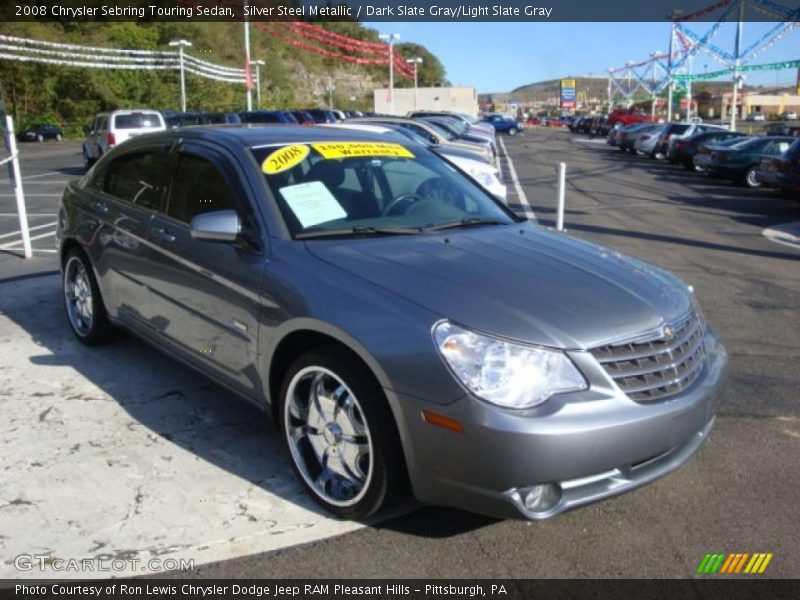 Silver Steel Metallic / Dark Slate Gray/Light Slate Gray 2008 Chrysler Sebring Touring Sedan