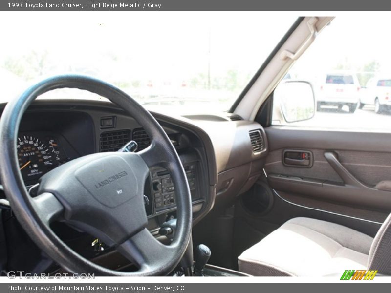 Light Beige Metallic / Gray 1993 Toyota Land Cruiser