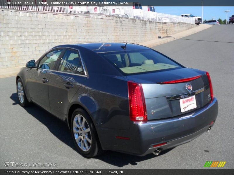 Thunder Gray Chromaflair / Cashmere/Cocoa 2008 Cadillac CTS Sedan