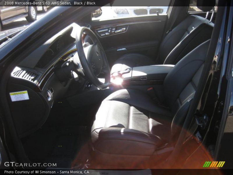 Black / Black 2008 Mercedes-Benz S 63 AMG Sedan