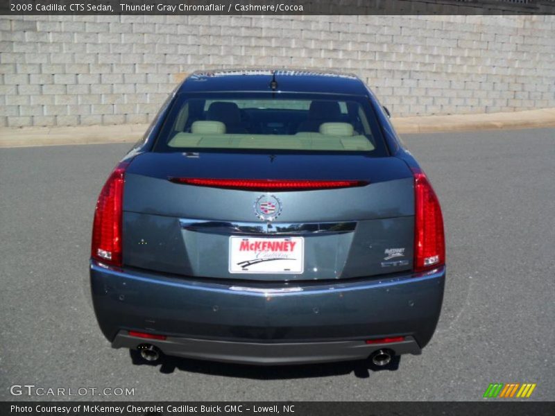 Thunder Gray Chromaflair / Cashmere/Cocoa 2008 Cadillac CTS Sedan