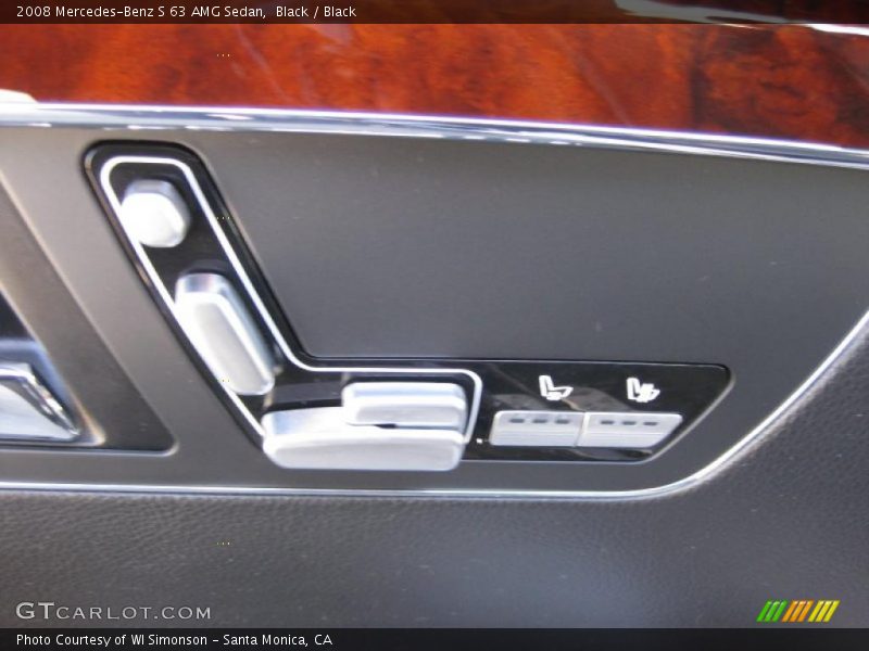Black / Black 2008 Mercedes-Benz S 63 AMG Sedan