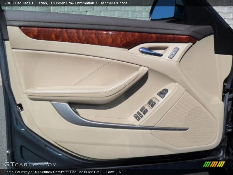 Thunder Gray Chromaflair / Cashmere/Cocoa 2008 Cadillac CTS Sedan