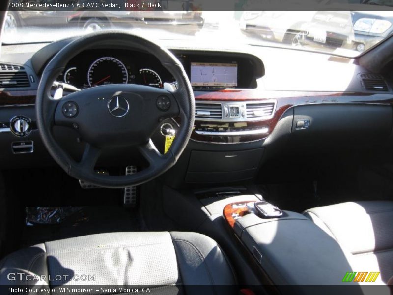 Black / Black 2008 Mercedes-Benz S 63 AMG Sedan