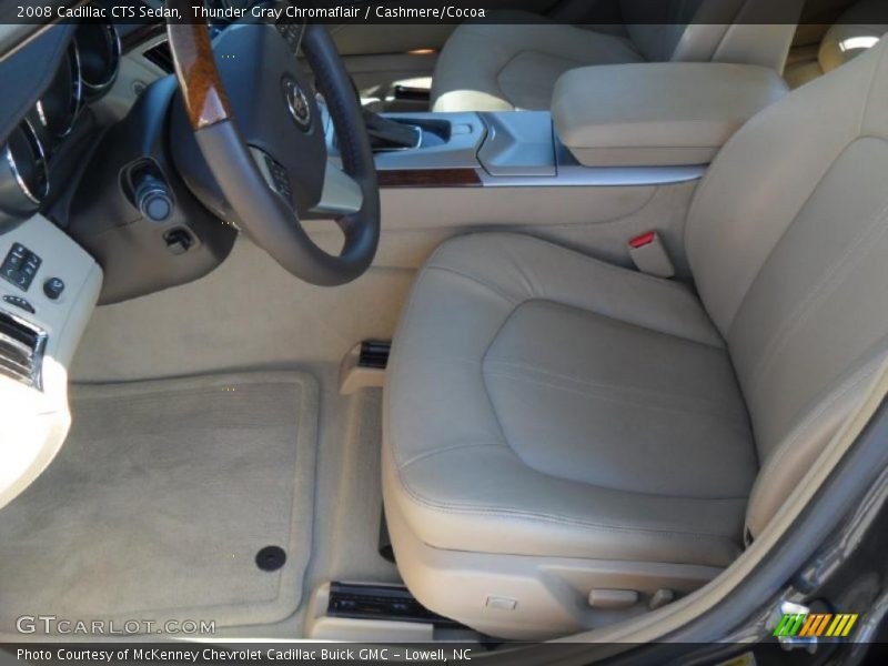 Thunder Gray Chromaflair / Cashmere/Cocoa 2008 Cadillac CTS Sedan