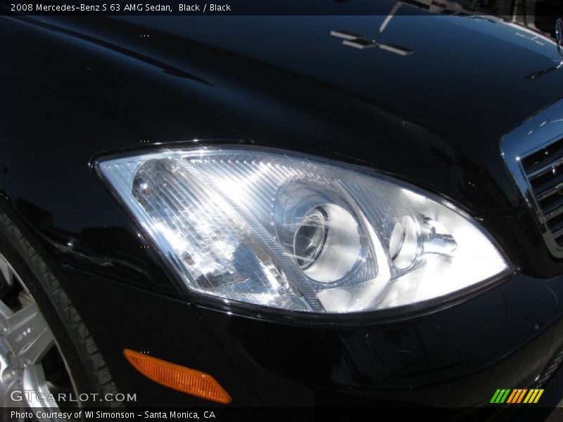 Black / Black 2008 Mercedes-Benz S 63 AMG Sedan