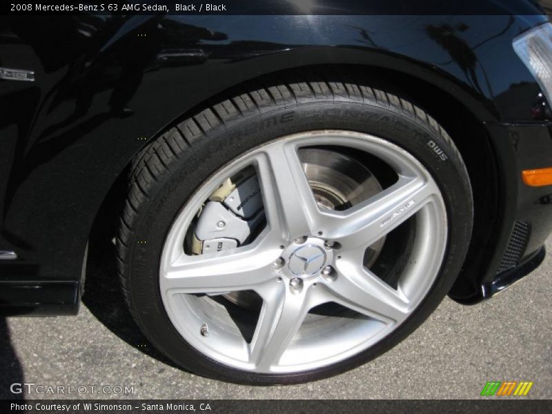 Black / Black 2008 Mercedes-Benz S 63 AMG Sedan