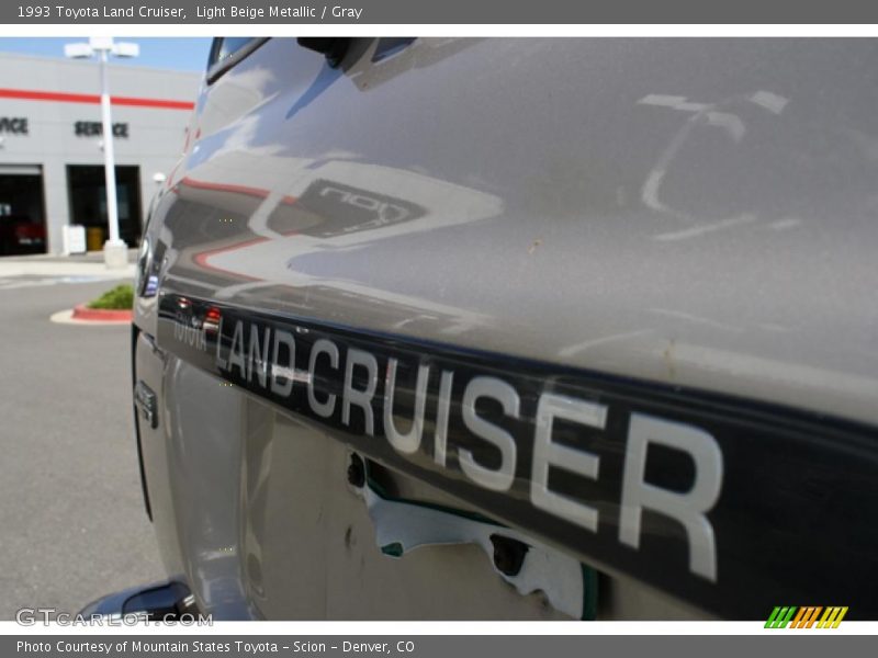 Light Beige Metallic / Gray 1993 Toyota Land Cruiser