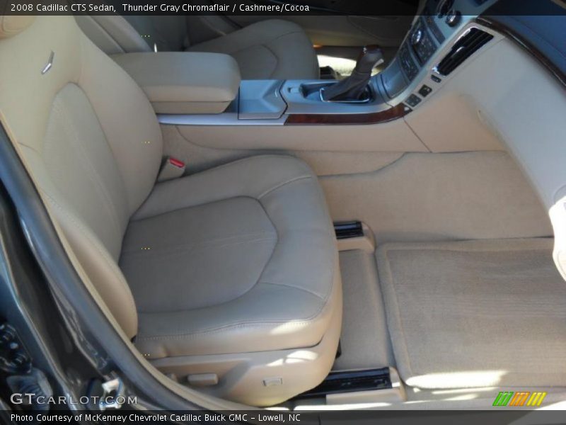 Thunder Gray Chromaflair / Cashmere/Cocoa 2008 Cadillac CTS Sedan