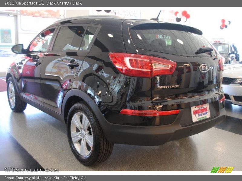 Black Cherry / Black 2011 Kia Sportage LX