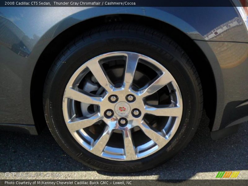Thunder Gray Chromaflair / Cashmere/Cocoa 2008 Cadillac CTS Sedan