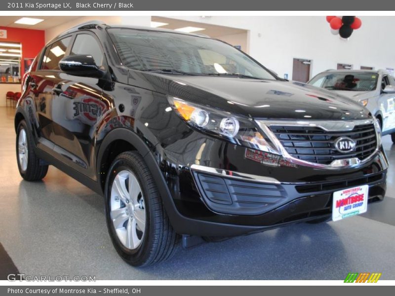 Black Cherry / Black 2011 Kia Sportage LX