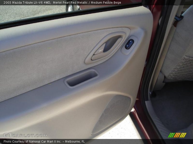 Merlot Pearl Red Metallic / Medium Pebble Beige 2003 Mazda Tribute LX-V6 4WD
