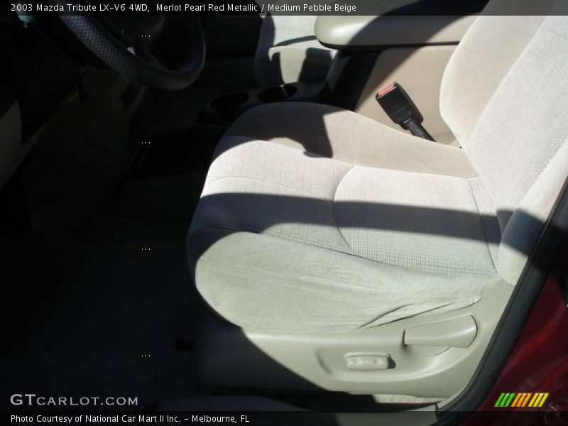 Merlot Pearl Red Metallic / Medium Pebble Beige 2003 Mazda Tribute LX-V6 4WD