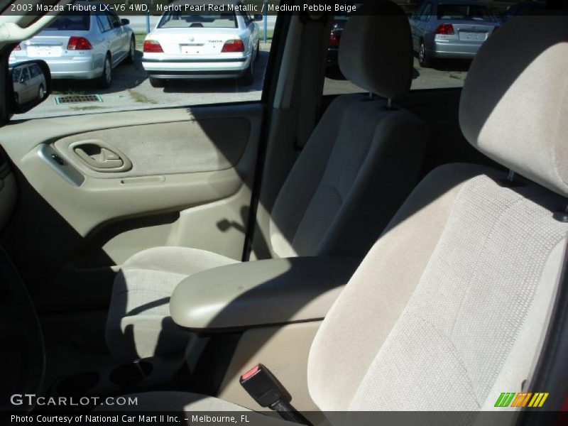 Merlot Pearl Red Metallic / Medium Pebble Beige 2003 Mazda Tribute LX-V6 4WD