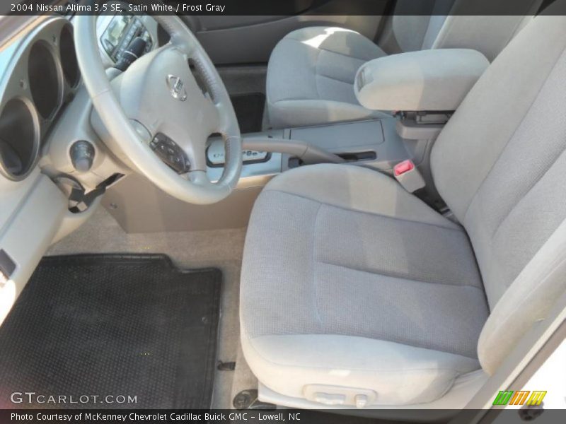 Satin White / Frost Gray 2004 Nissan Altima 3.5 SE