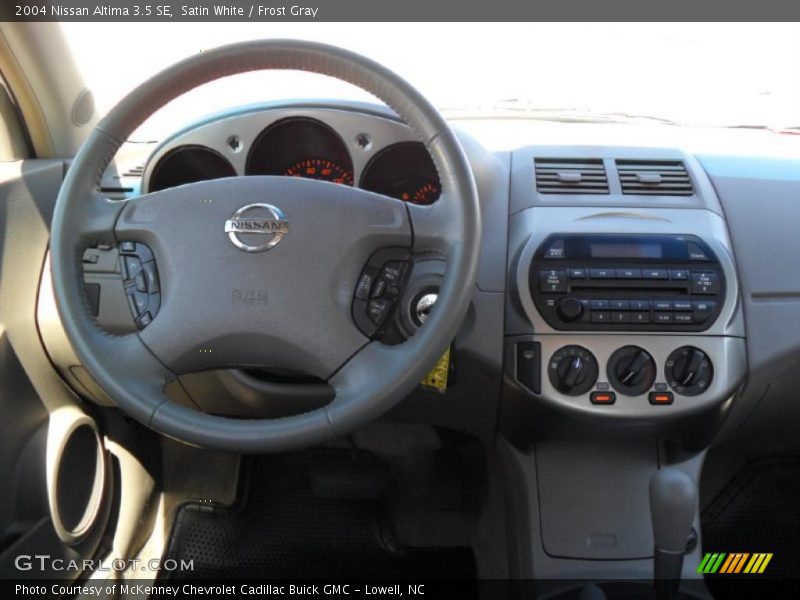 Satin White / Frost Gray 2004 Nissan Altima 3.5 SE