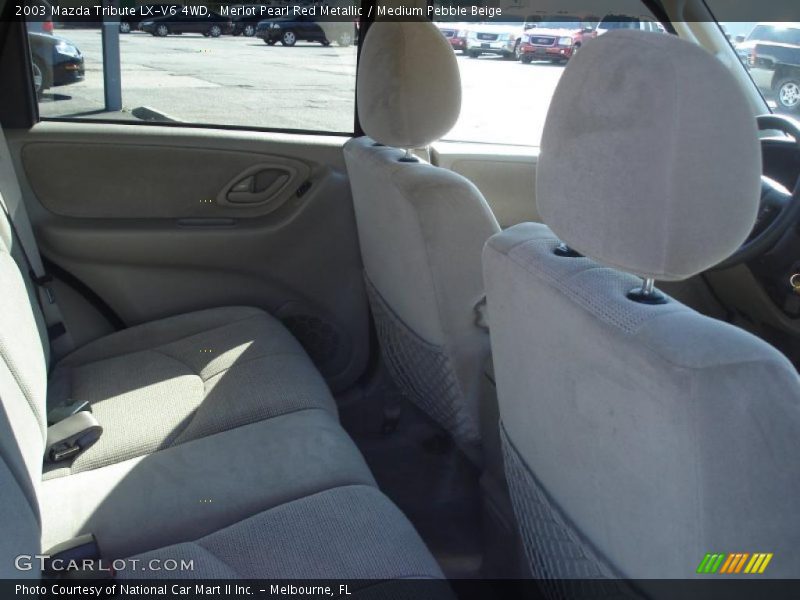 Merlot Pearl Red Metallic / Medium Pebble Beige 2003 Mazda Tribute LX-V6 4WD