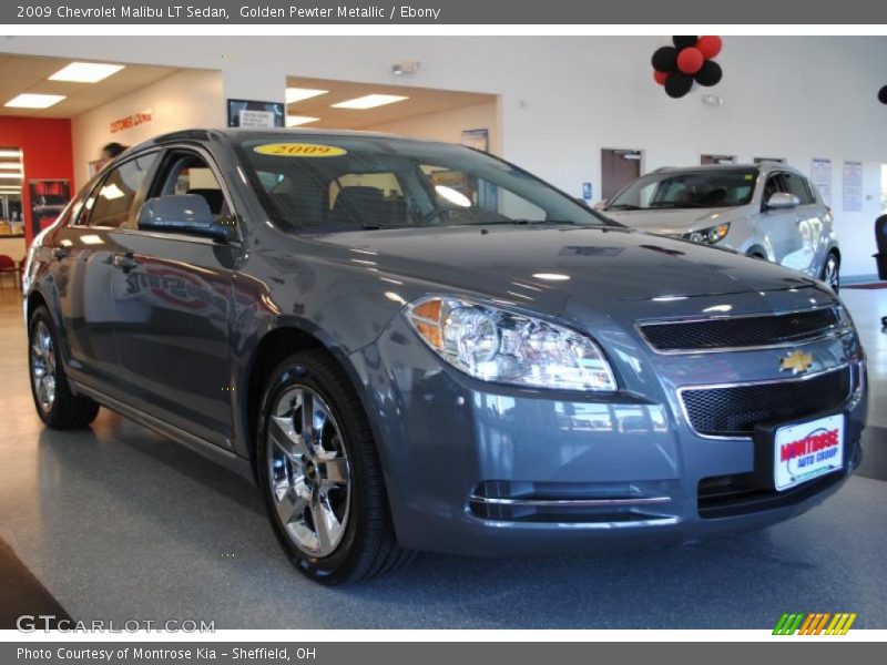 Golden Pewter Metallic / Ebony 2009 Chevrolet Malibu LT Sedan