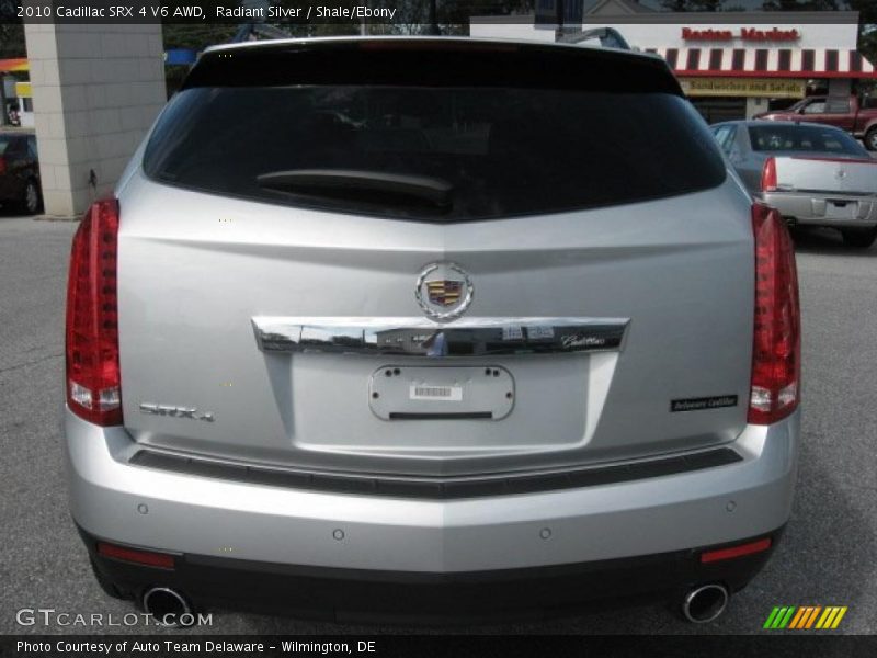 Radiant Silver / Shale/Ebony 2010 Cadillac SRX 4 V6 AWD