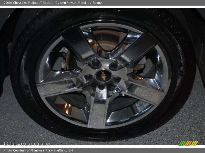 Golden Pewter Metallic / Ebony 2009 Chevrolet Malibu LT Sedan