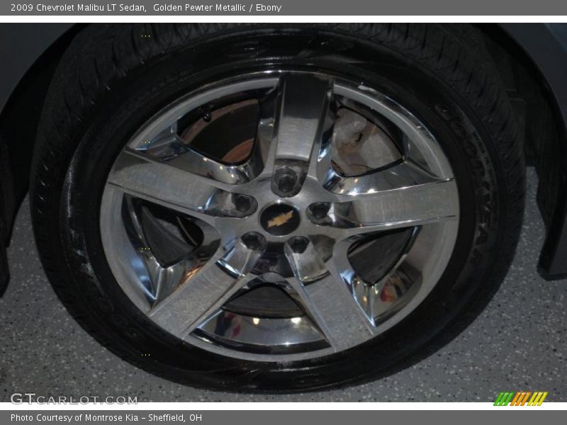 Golden Pewter Metallic / Ebony 2009 Chevrolet Malibu LT Sedan