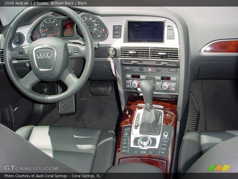 Brilliant Black / Black 2008 Audi A6 3.2 Sedan