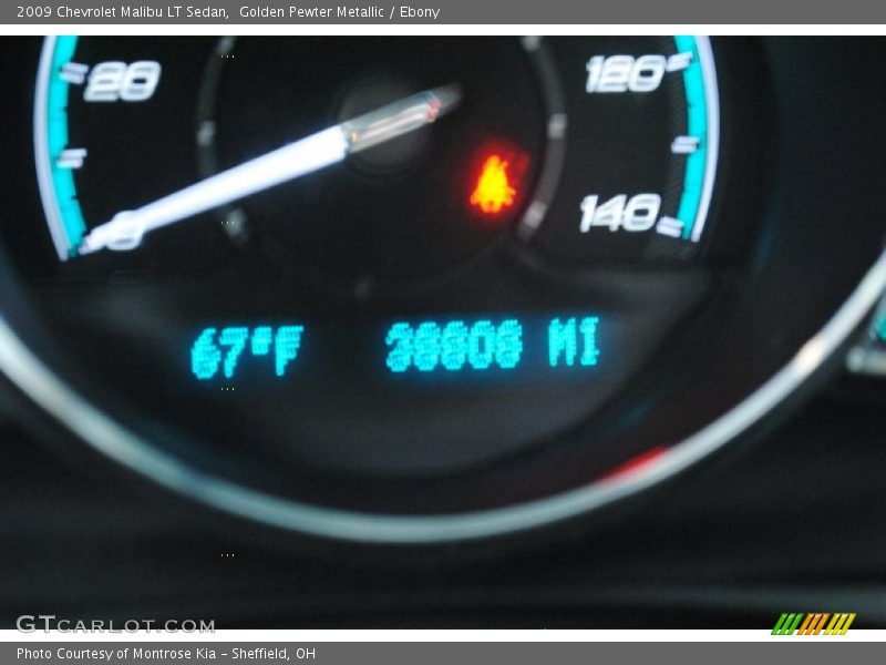 Golden Pewter Metallic / Ebony 2009 Chevrolet Malibu LT Sedan