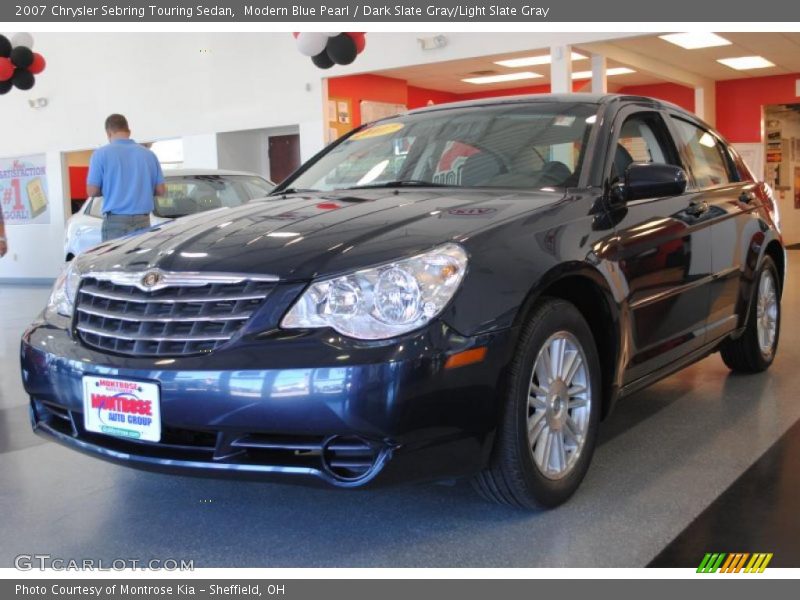 Modern Blue Pearl / Dark Slate Gray/Light Slate Gray 2007 Chrysler Sebring Touring Sedan