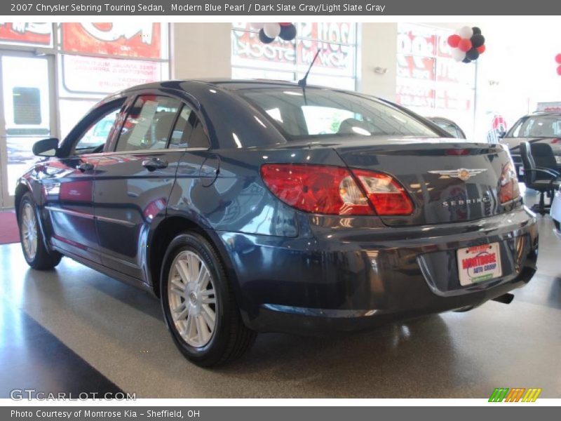 Modern Blue Pearl / Dark Slate Gray/Light Slate Gray 2007 Chrysler Sebring Touring Sedan