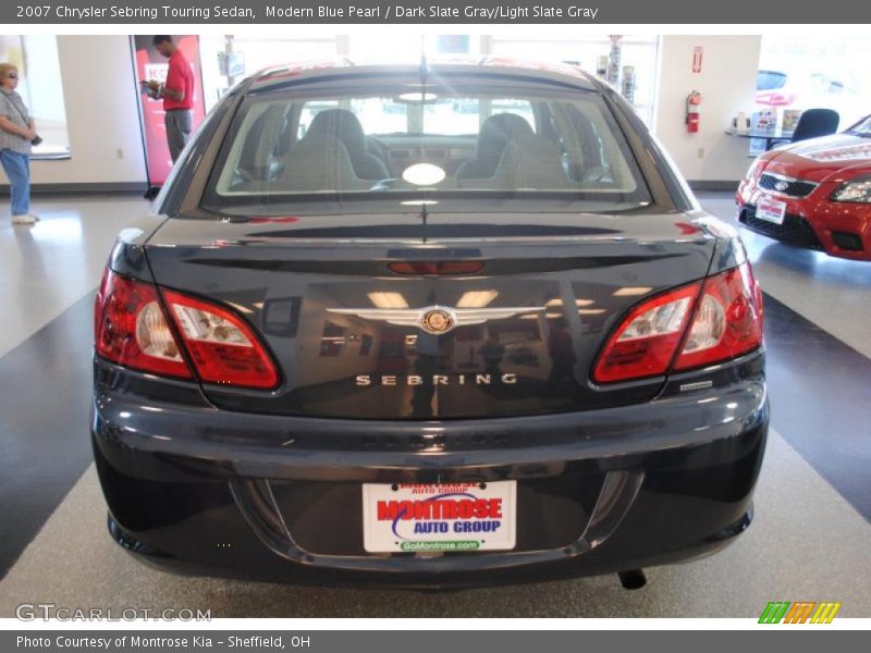 Modern Blue Pearl / Dark Slate Gray/Light Slate Gray 2007 Chrysler Sebring Touring Sedan