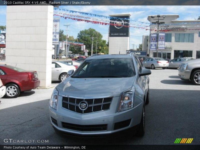 Radiant Silver / Shale/Ebony 2010 Cadillac SRX 4 V6 AWD