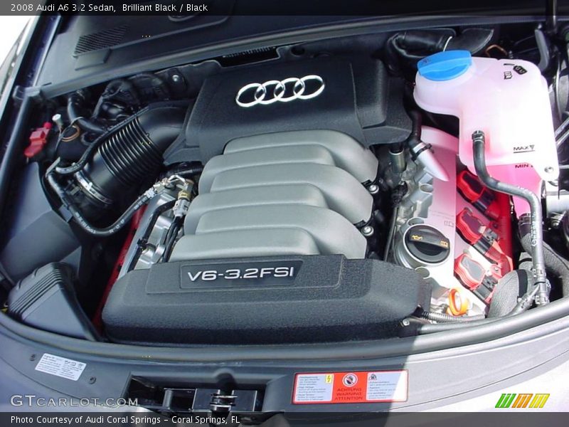 Brilliant Black / Black 2008 Audi A6 3.2 Sedan