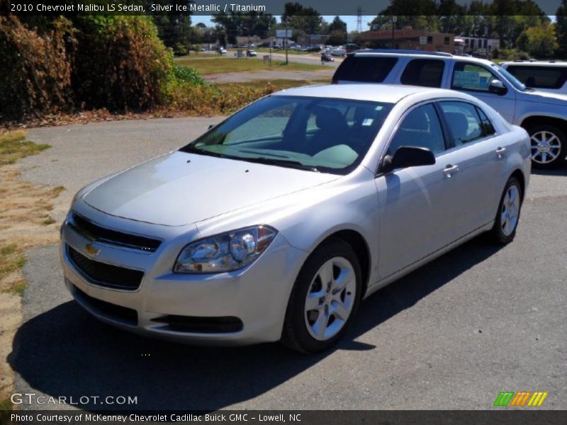 Silver Ice Metallic / Titanium 2010 Chevrolet Malibu LS Sedan