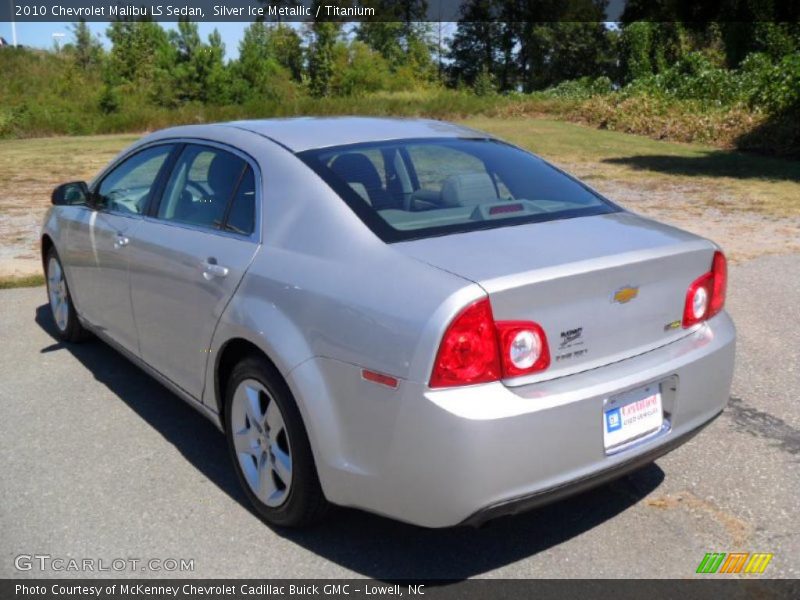 Silver Ice Metallic / Titanium 2010 Chevrolet Malibu LS Sedan