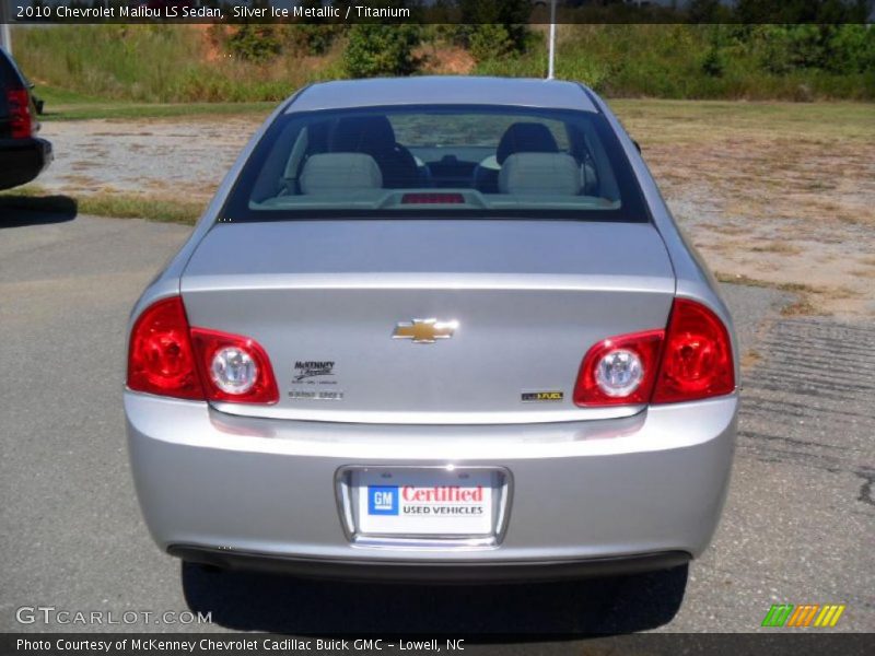 Silver Ice Metallic / Titanium 2010 Chevrolet Malibu LS Sedan