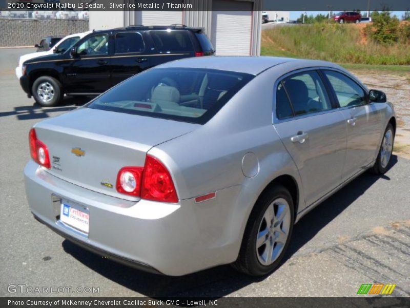 Silver Ice Metallic / Titanium 2010 Chevrolet Malibu LS Sedan