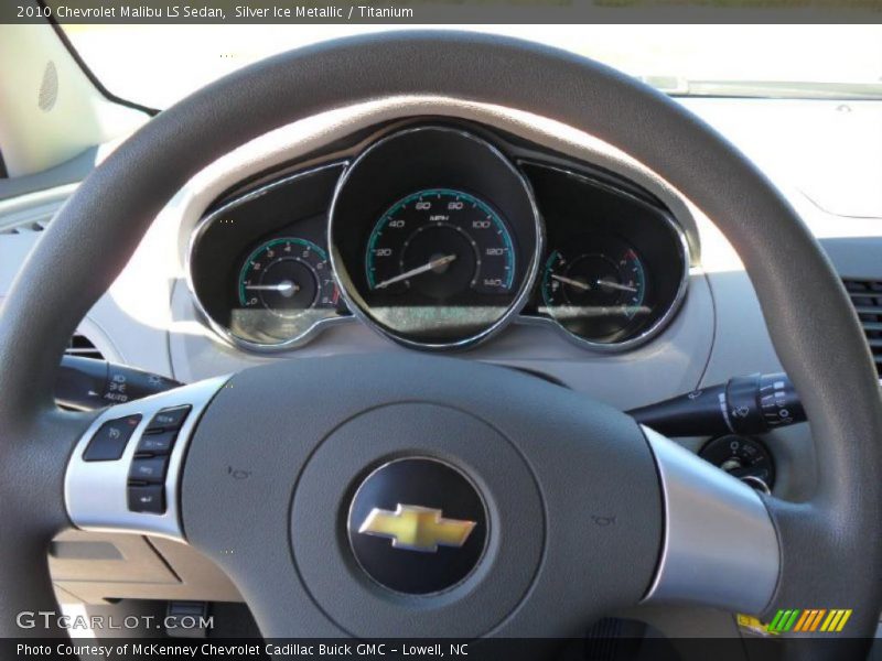 Silver Ice Metallic / Titanium 2010 Chevrolet Malibu LS Sedan