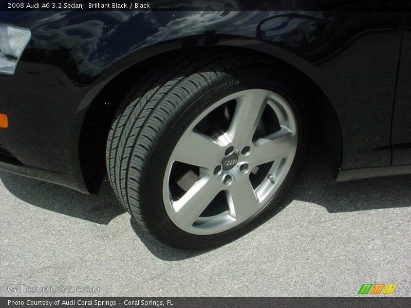 Brilliant Black / Black 2008 Audi A6 3.2 Sedan