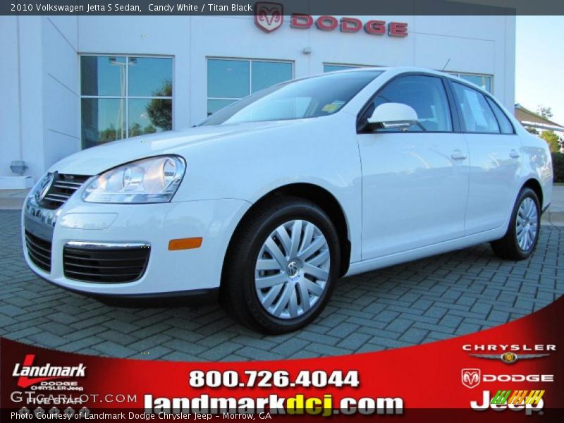 Candy White / Titan Black 2010 Volkswagen Jetta S Sedan