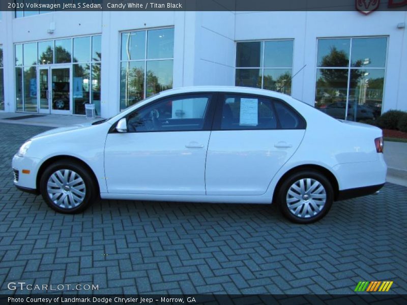 Candy White / Titan Black 2010 Volkswagen Jetta S Sedan