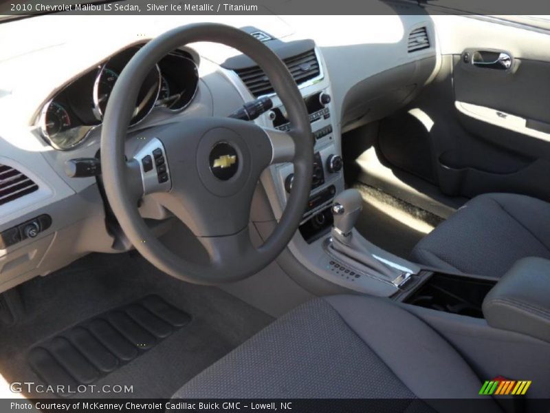 Silver Ice Metallic / Titanium 2010 Chevrolet Malibu LS Sedan