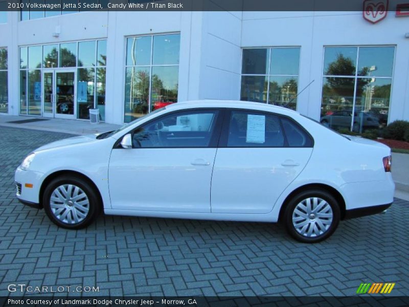 Candy White / Titan Black 2010 Volkswagen Jetta S Sedan