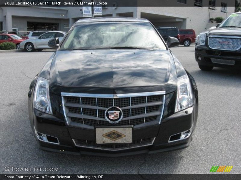 Black Raven / Cashmere/Cocoa 2008 Cadillac CTS Sedan