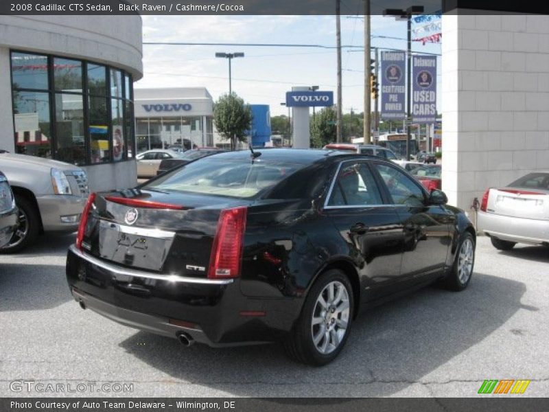 Black Raven / Cashmere/Cocoa 2008 Cadillac CTS Sedan