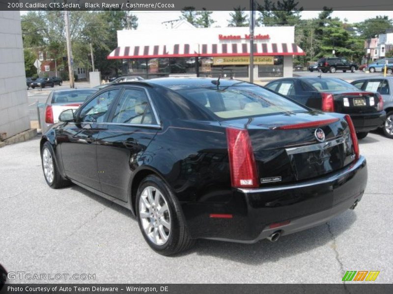 Black Raven / Cashmere/Cocoa 2008 Cadillac CTS Sedan