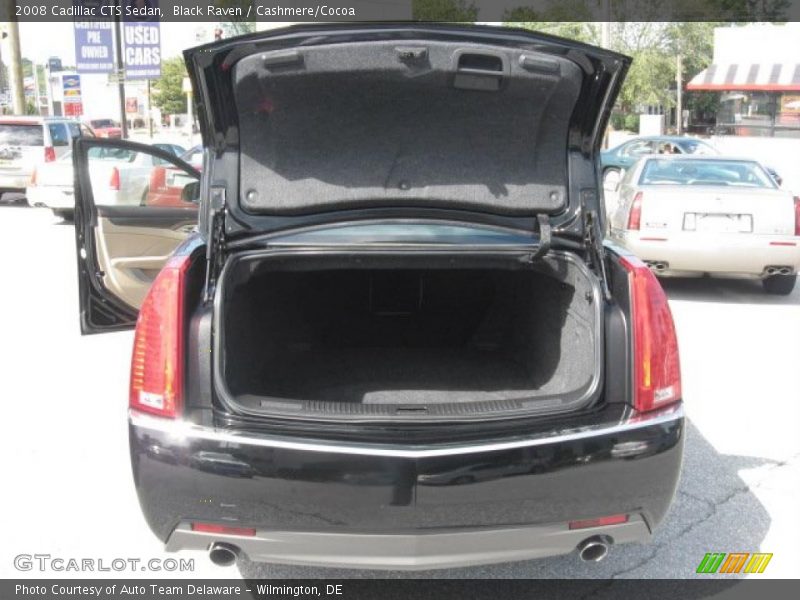 Black Raven / Cashmere/Cocoa 2008 Cadillac CTS Sedan