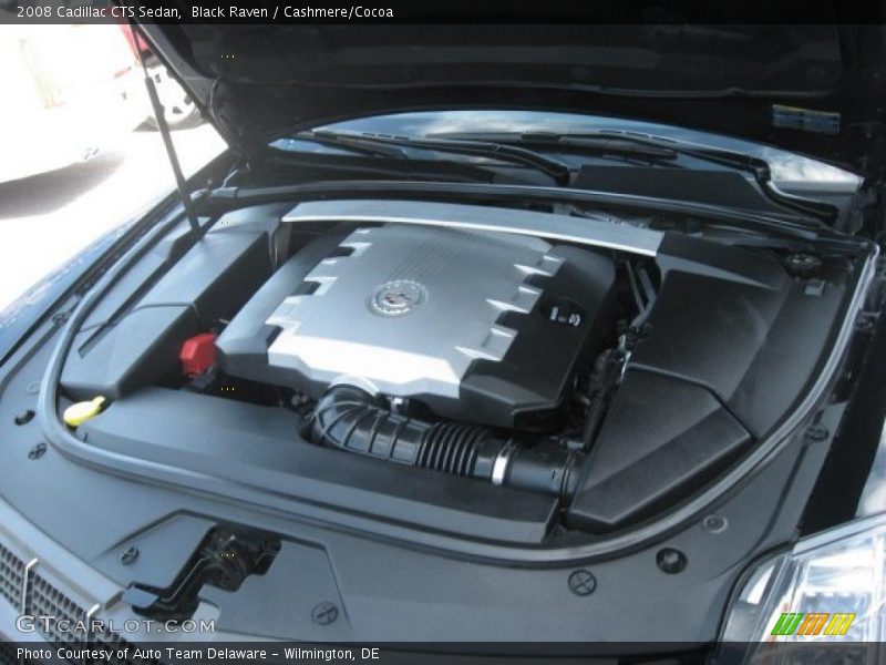 Black Raven / Cashmere/Cocoa 2008 Cadillac CTS Sedan
